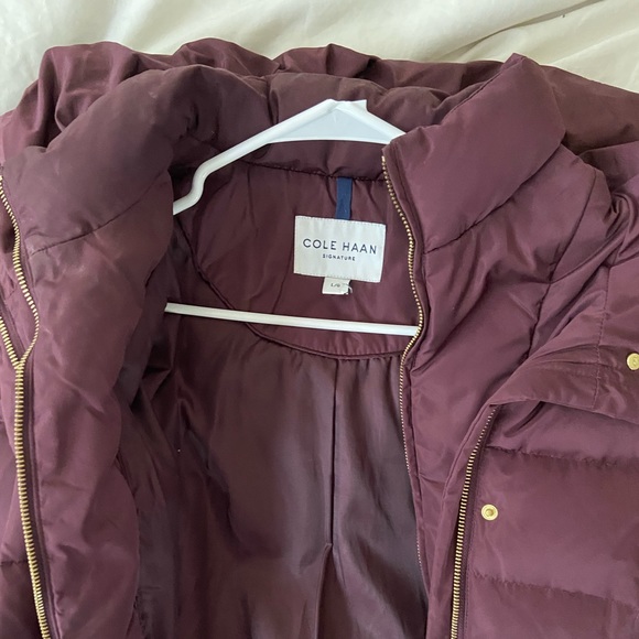 Cole Haan Hooded Puffer Coat - Picture 2 of 5